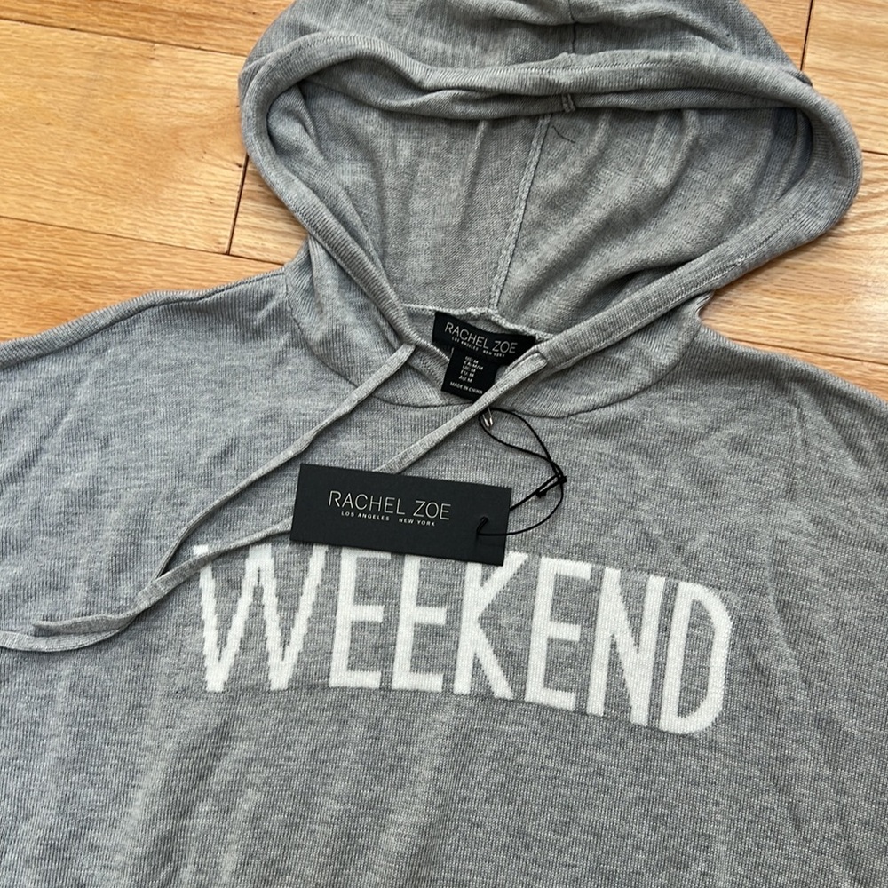 Rachel Zoe Knit Sweater Hoodie